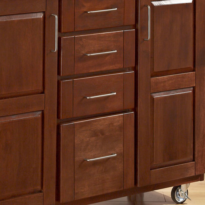 Red Barrel Studio® Littrell Solid Wood Kitchen Island & Reviews Wayfair